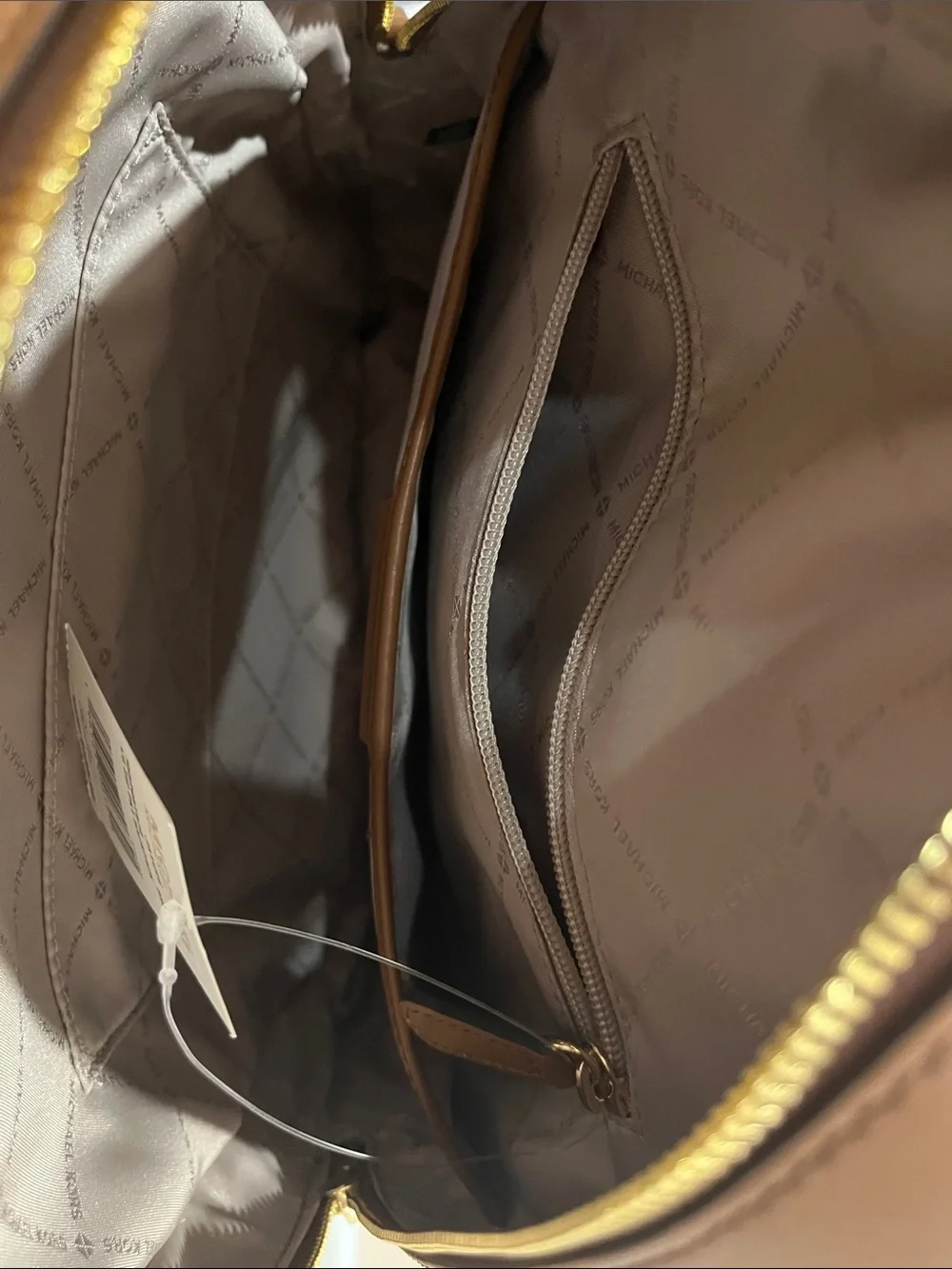 Michael Kors Brown/Tan Monogram Jaycee Backpack